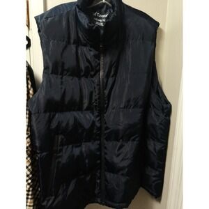 Tuveke Men's Packable Puffy Vest, XXL, Navy